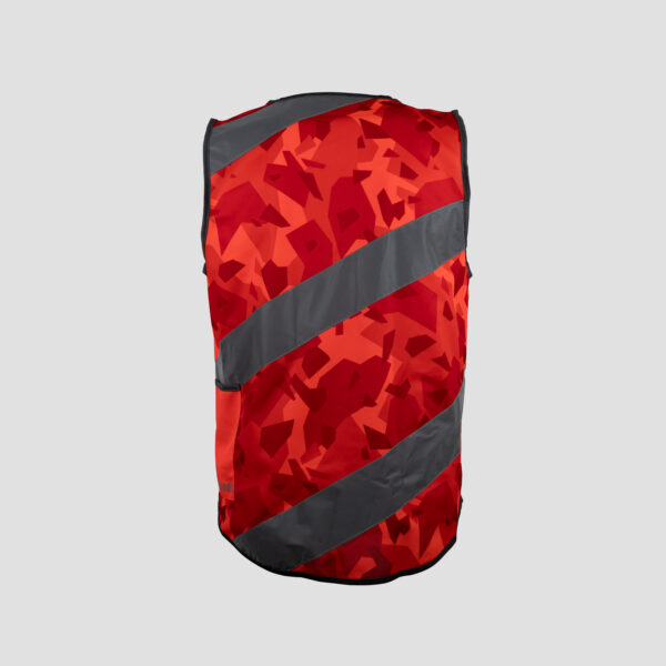 Roadie Rysy Jacket Neon Weste Rot - Rückansicht