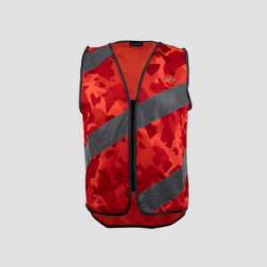 Roadie Rysy Jacket Neon Weste Rot - Frontansicht