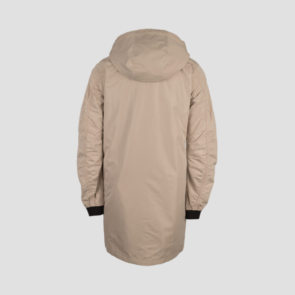 Agu Long Bomber Regenjacke Beige - Rückansicht