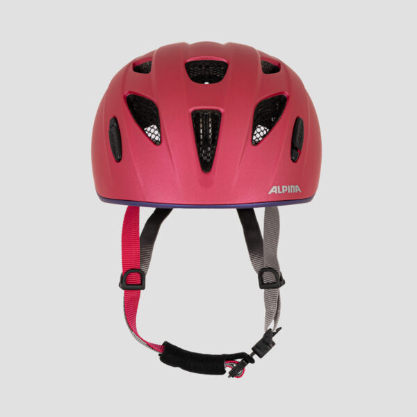 Alpina Ximo LE Kinderhelm Deeprose Violet - Frontansicht