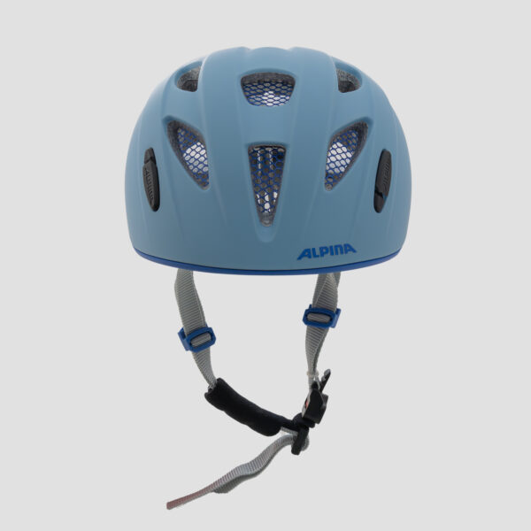 Alpina Ximo LE Kinderhelm Smoke Blue Matt - Frontansicht