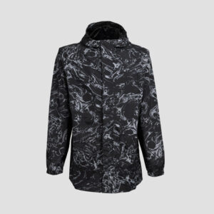 Motion Regenjacke Urban Outdoor Kinder - Marble Print - Frontansicht