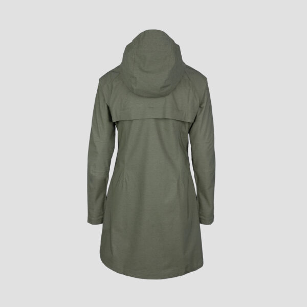 AGU SeQ Regenjacke Olivegrün - Rückansicht