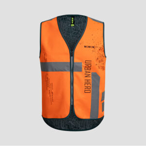 Wowow Unisex Urban Hero Weste Orange - Frontansicht