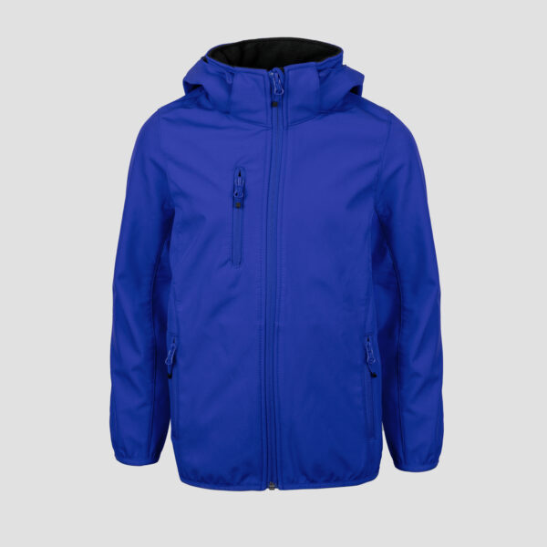 Clique Classic Softshell Jacket Jr Blau - Frontansicht