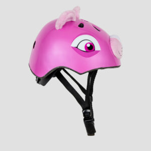 Prophete Kinder Fahrradhelm Tiermotiv Pinker Bär - Seitenansicht