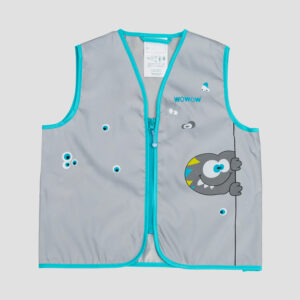 WOWOW Crazy Monster Jacket FR Reflex Kinderweste - Frontansicht