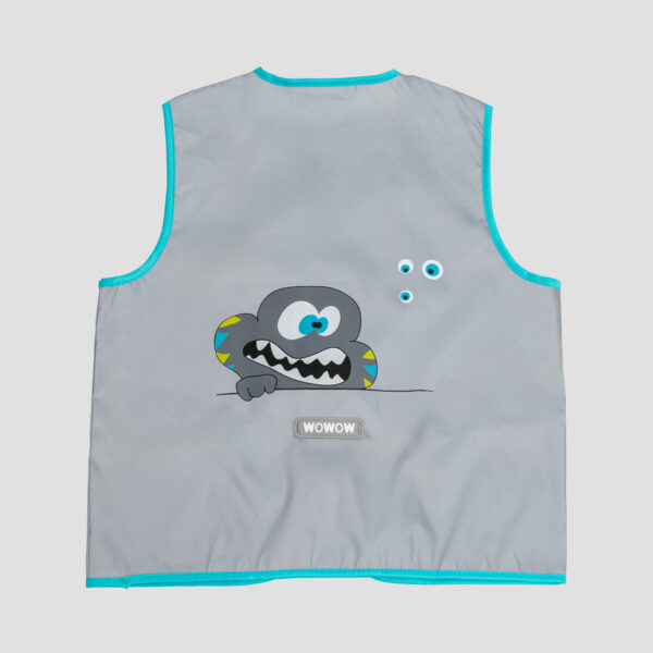 WOWOW Crazy Monster Jacket FR Reflex Kinderweste - Rückansicht