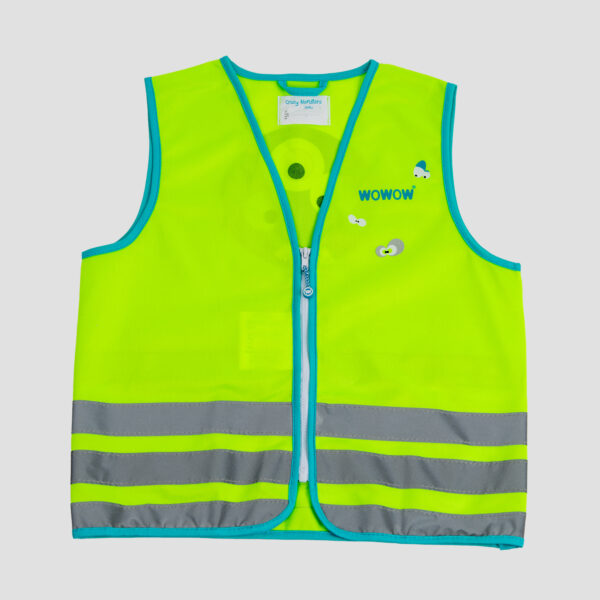 WOWOW Crazy Monster Jacket Kinderweste Green- Frontansicht