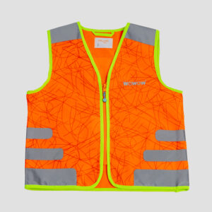 WOWOW Nutty Jacket Kinderweste Orange- Frontansicht