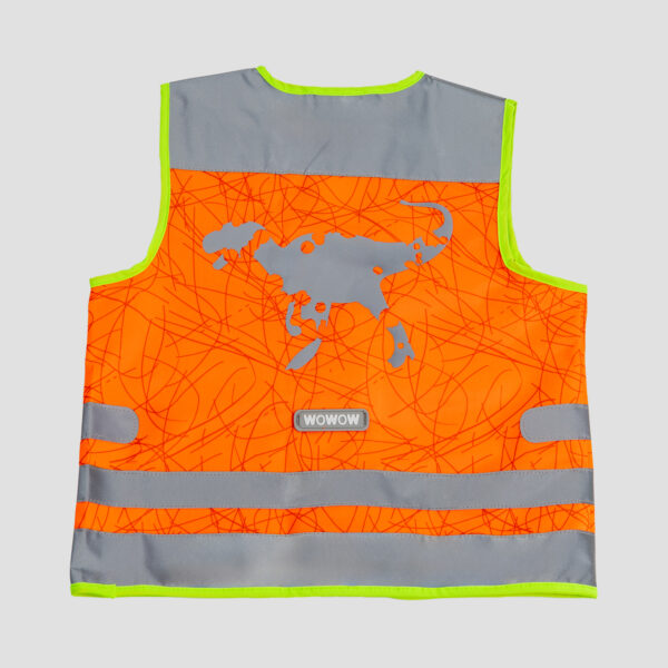 WOWOW Nutty Jacket Kinderweste Orange- Rückansicht