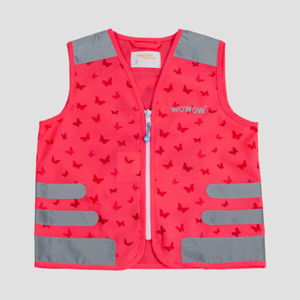 WOWOW Nutty Jacket Kinderweste Pink- Frontansicht