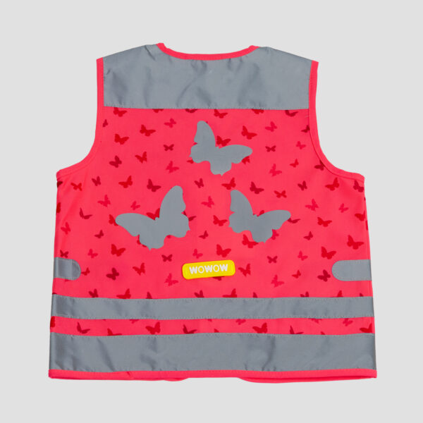 WOWOW Nutty Jacket Kinderweste Pink- Rückansicht