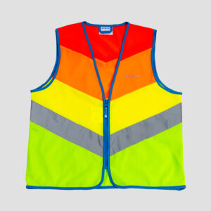 WOWOW Rainbow Jacket Kinder Reflex-Weste - Frontansicht