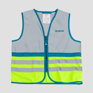 WOWOW Wasabi FR Jacket Kinder Reflex-Weste Grün - Frontansicht