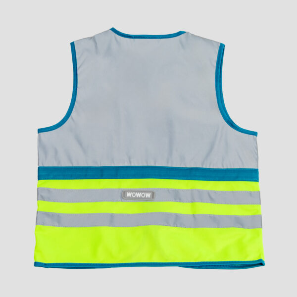 WOWOW Wasabi FR Jacket Kinder Reflex-Weste Grün - Rückansicht