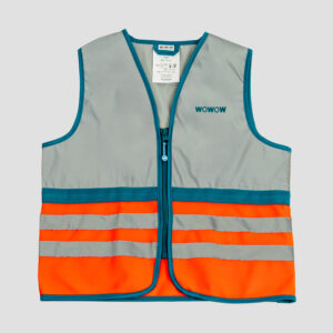 WOWOW Wasabi FR Jacket Kinder Reflex-Weste Rot